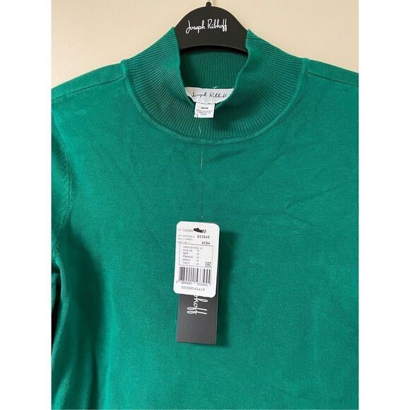 Brand New Joseph Ribkoff Womens Medium Kelly Green Mock Neck Sweater 233949 - Picture 4 of 7